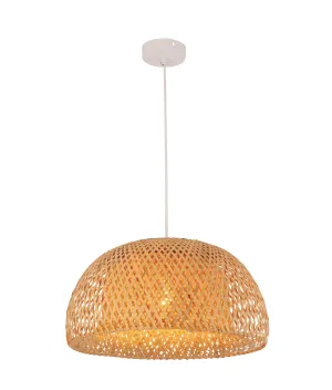 CLA CANASTA Natural Bamboo Finish Pendant Lights