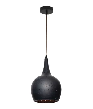 CLA CELESTE Bohemian Rustic Embossed Bell Shape Pendant Light