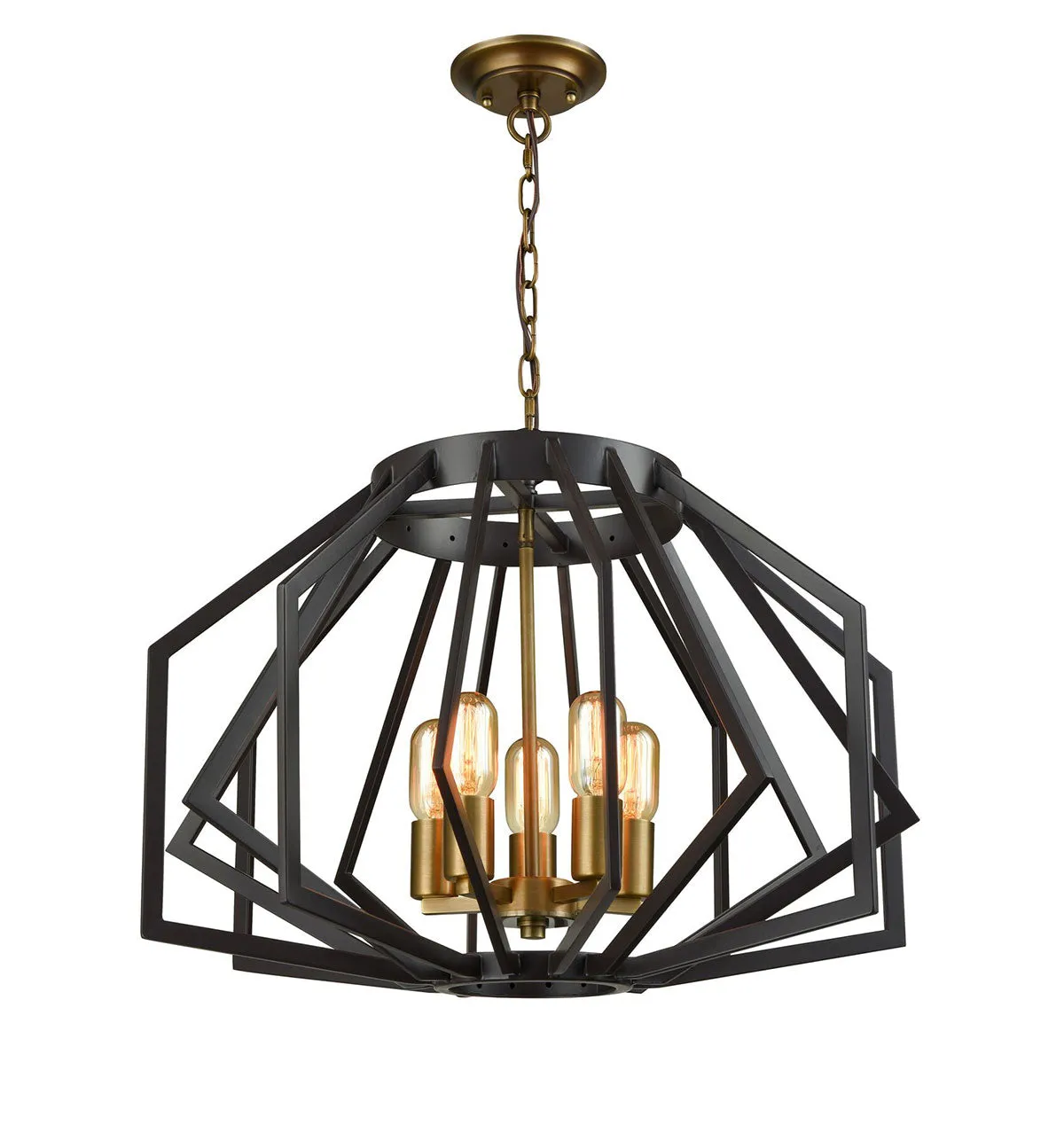 CLA Gamba Wide/Narrow Angluar Cage Pendant Light