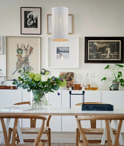 CLA Modello Embossed Oblong Pendant Lights
