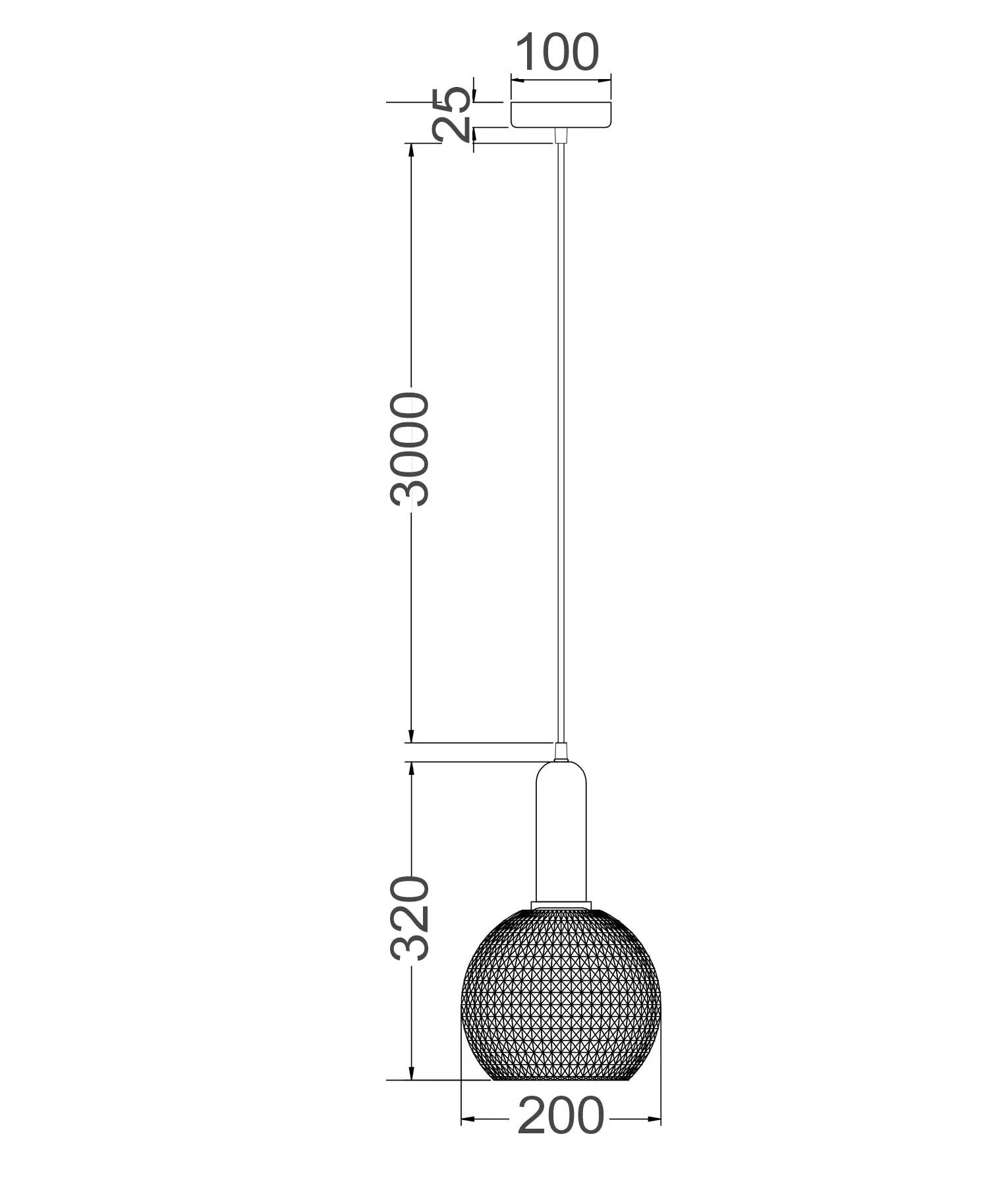 CLA Pelota Interior Wine Glass Segmented Glass Pendant Lights