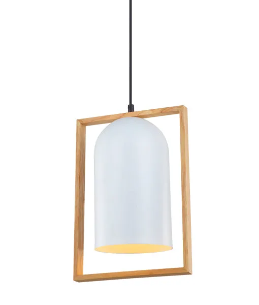 CLA Swing Oblong Wood Frame Pendant light