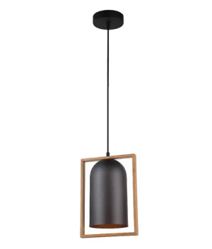 CLA Swing Oblong Wood Frame Pendant light