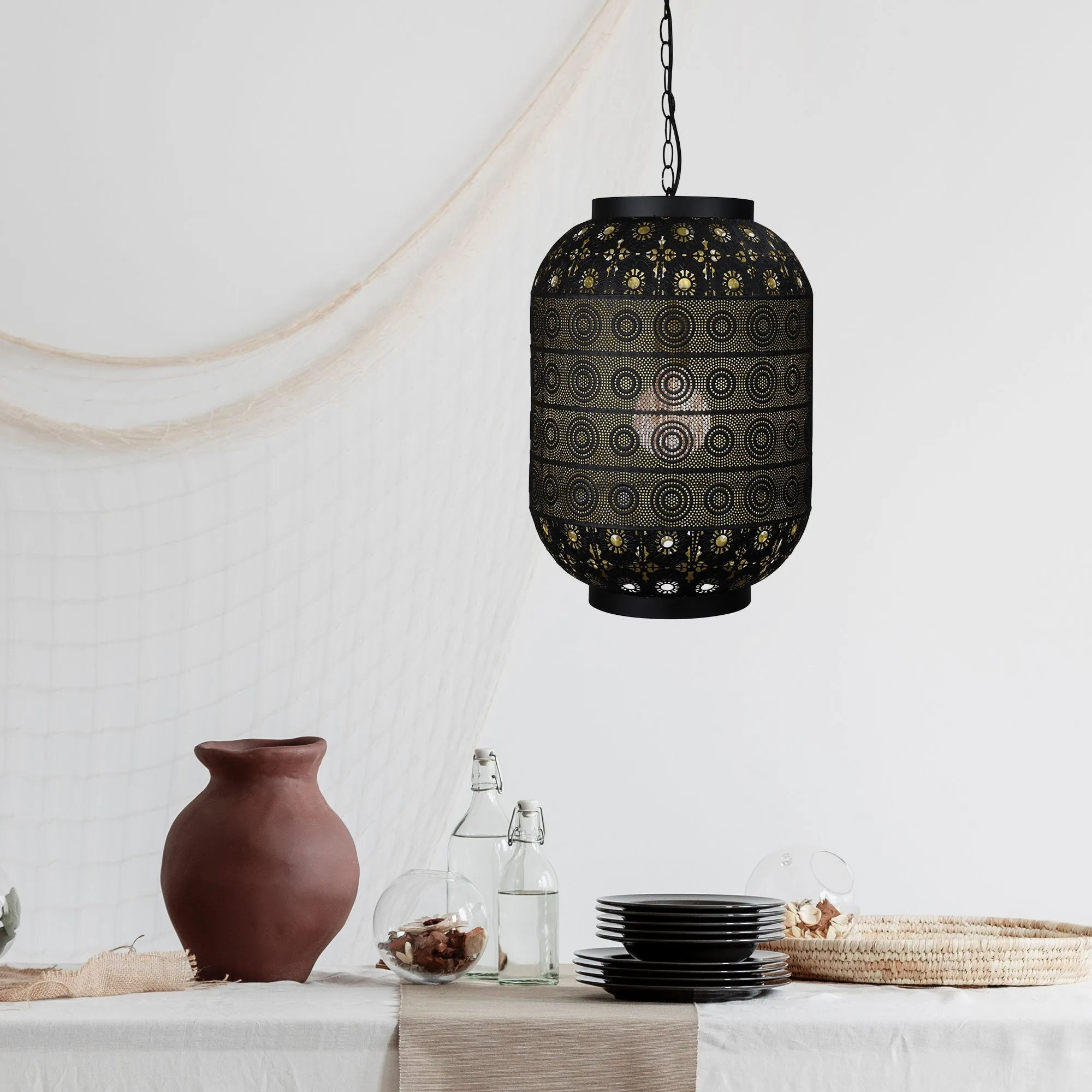 Clearance - Oriel Alhambra 35 Laser Cut Metal Pendant