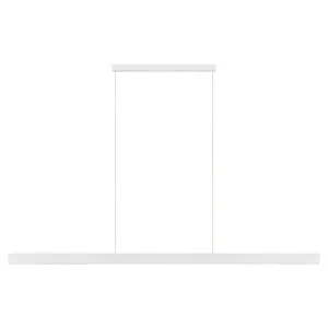 Climene 2 42W Tri Coloured LED Linear Pendant Matt White