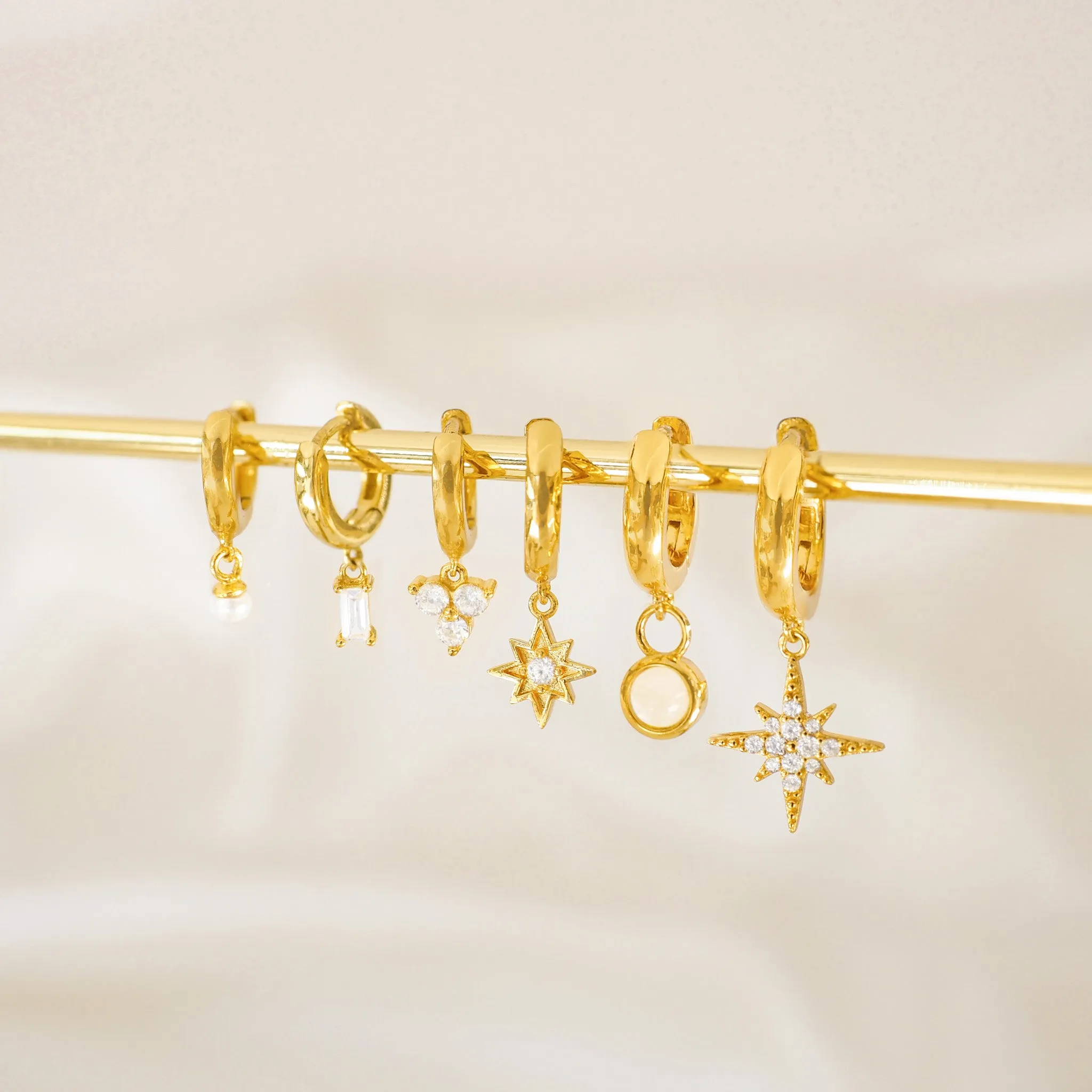 Crystal Quinn Huggie Earrings