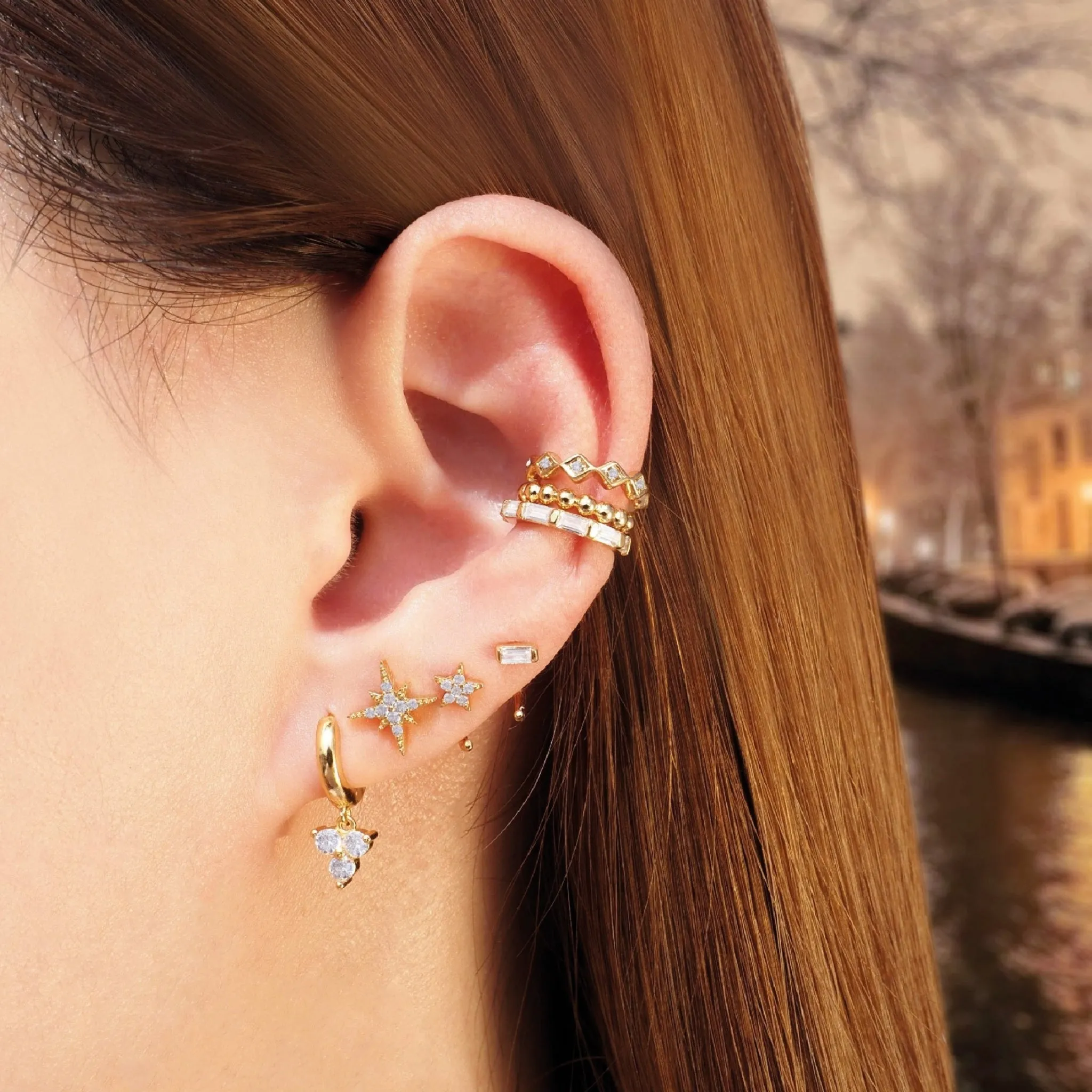 Crystal Quinn Huggie Earrings