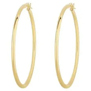 Designer Gold 45mm Hoop Earrings in 18K Yellow Gold