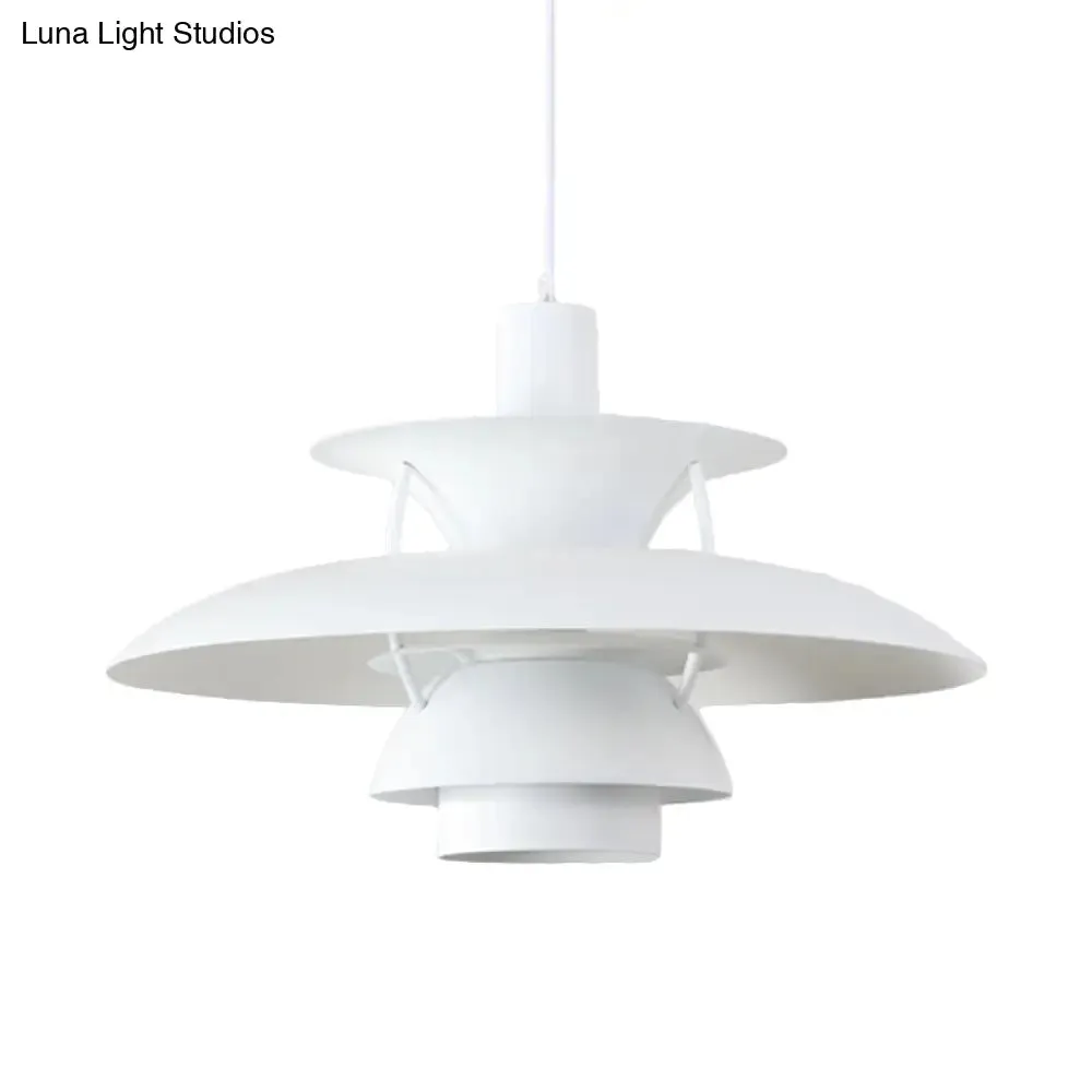 Designer Tiered Pendant Light with Metal Shade - Stylish Ceiling Hanging Light
