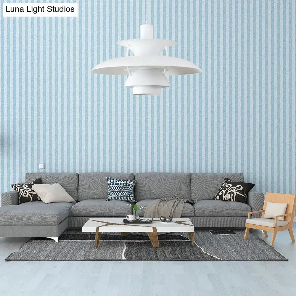 Designer Tiered Pendant Light with Metal Shade - Stylish Ceiling Hanging Light