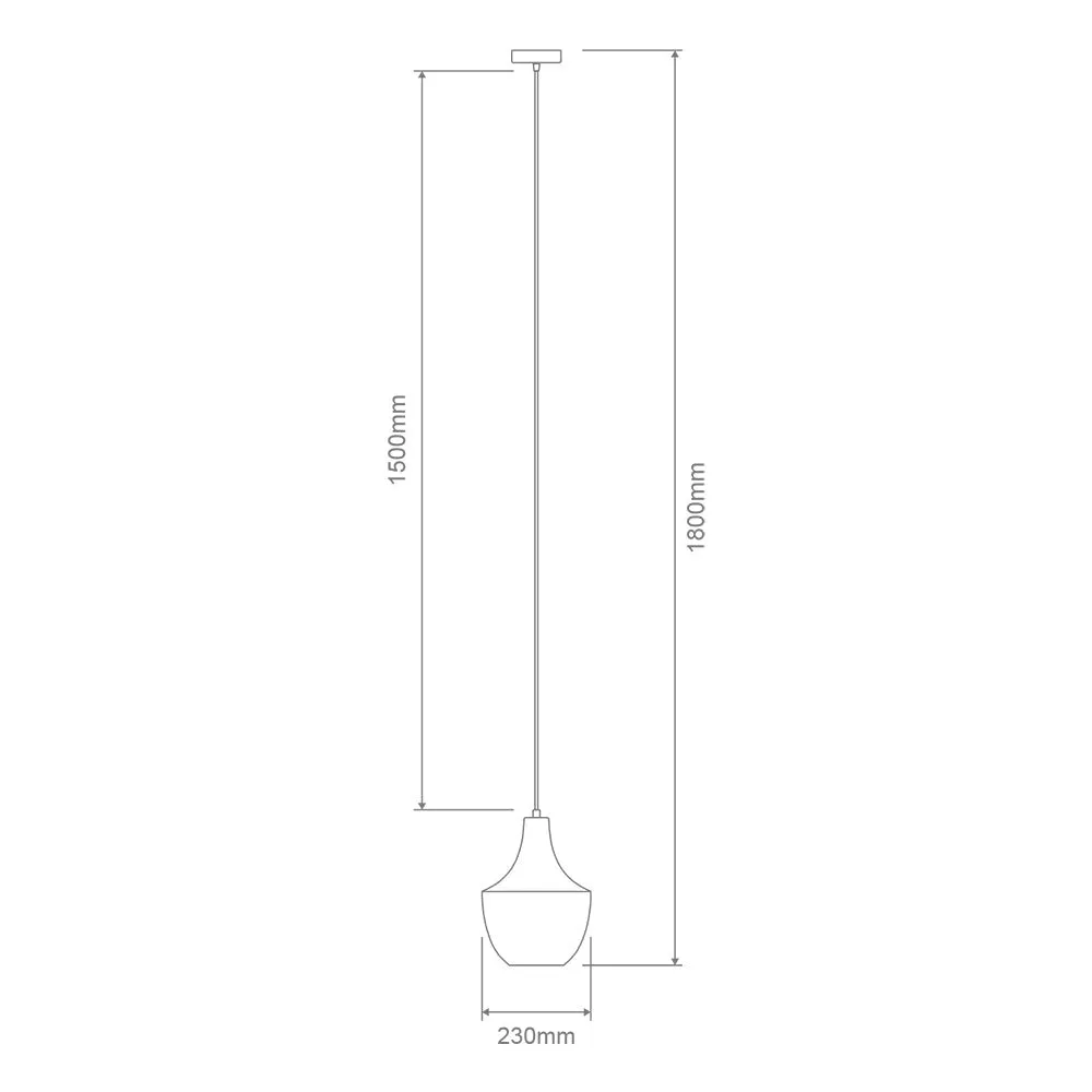 Domus SAIL GLASS PENDANT 240V E27 GLASS