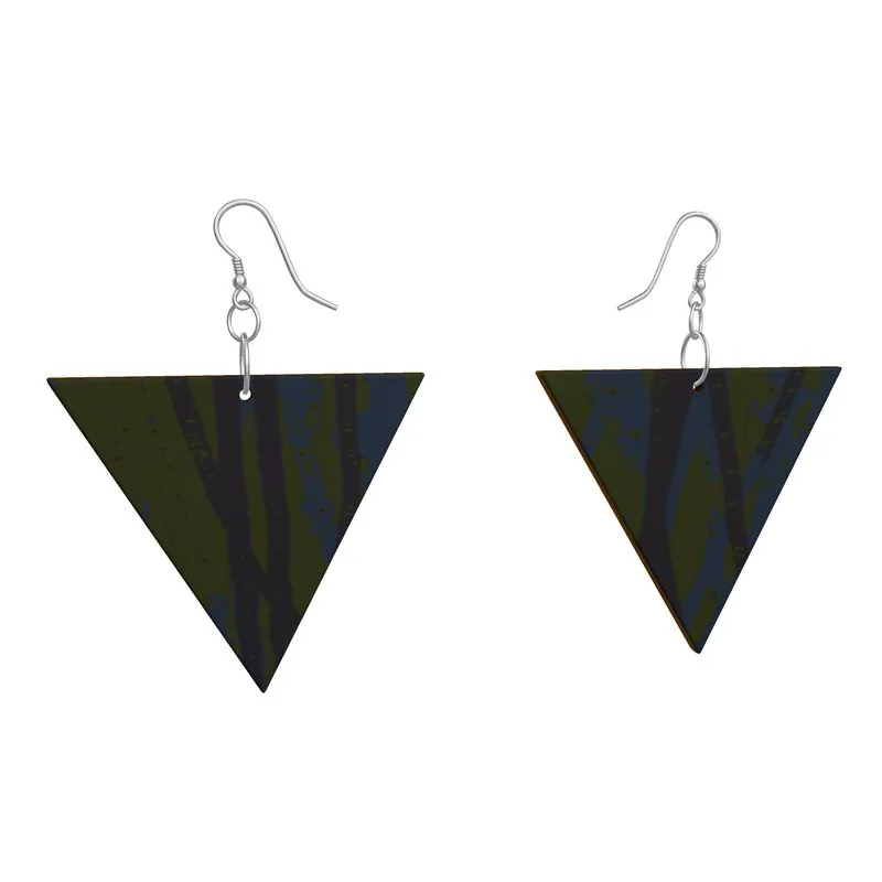 EFFORTLESS Geometric Wooden Drop Earrings