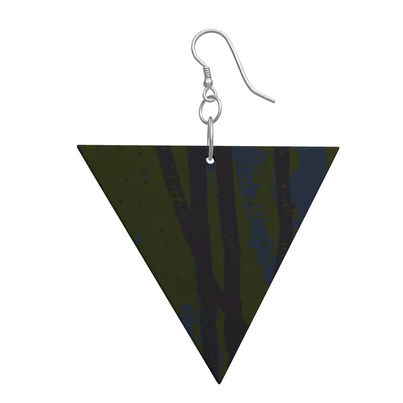 EFFORTLESS Geometric Wooden Drop Earrings