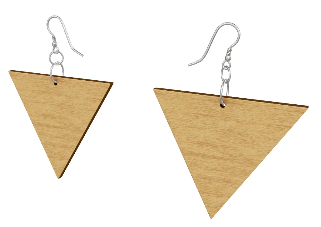 EFFORTLESS Geometric Wooden Drop Earrings