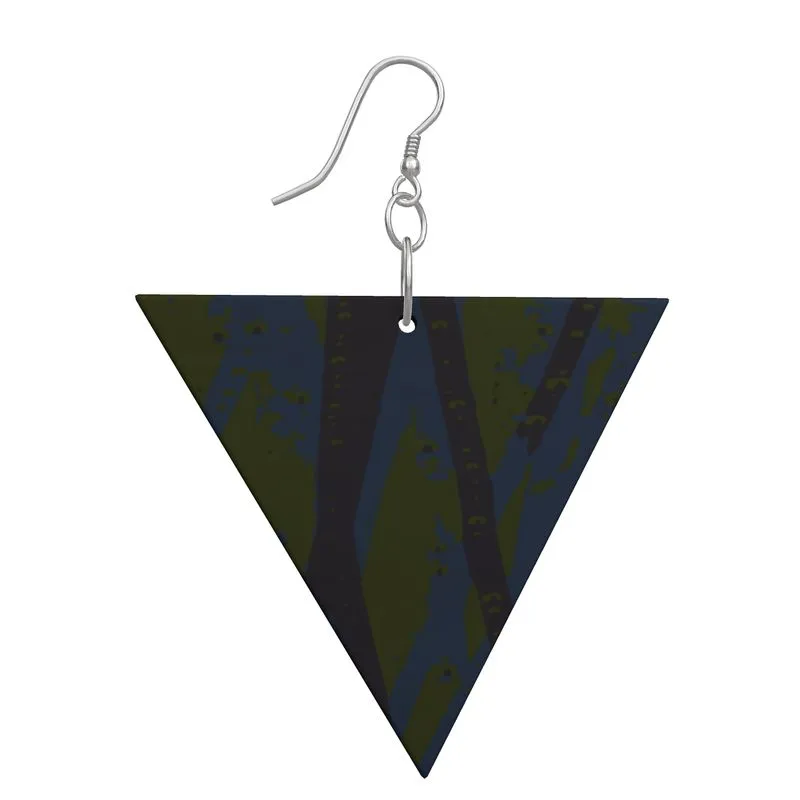EFFORTLESS Geometric Wooden Drop Earrings