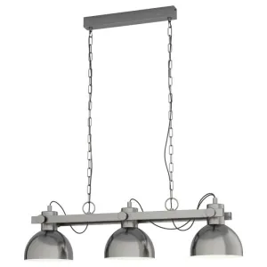 Eglo Lighting Lubenham 1 3X28W E27 Antique Nickel Pendant Light