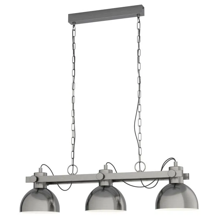 Eglo Lighting Lubenham 1 3X28W E27 Antique Nickel Pendant Light