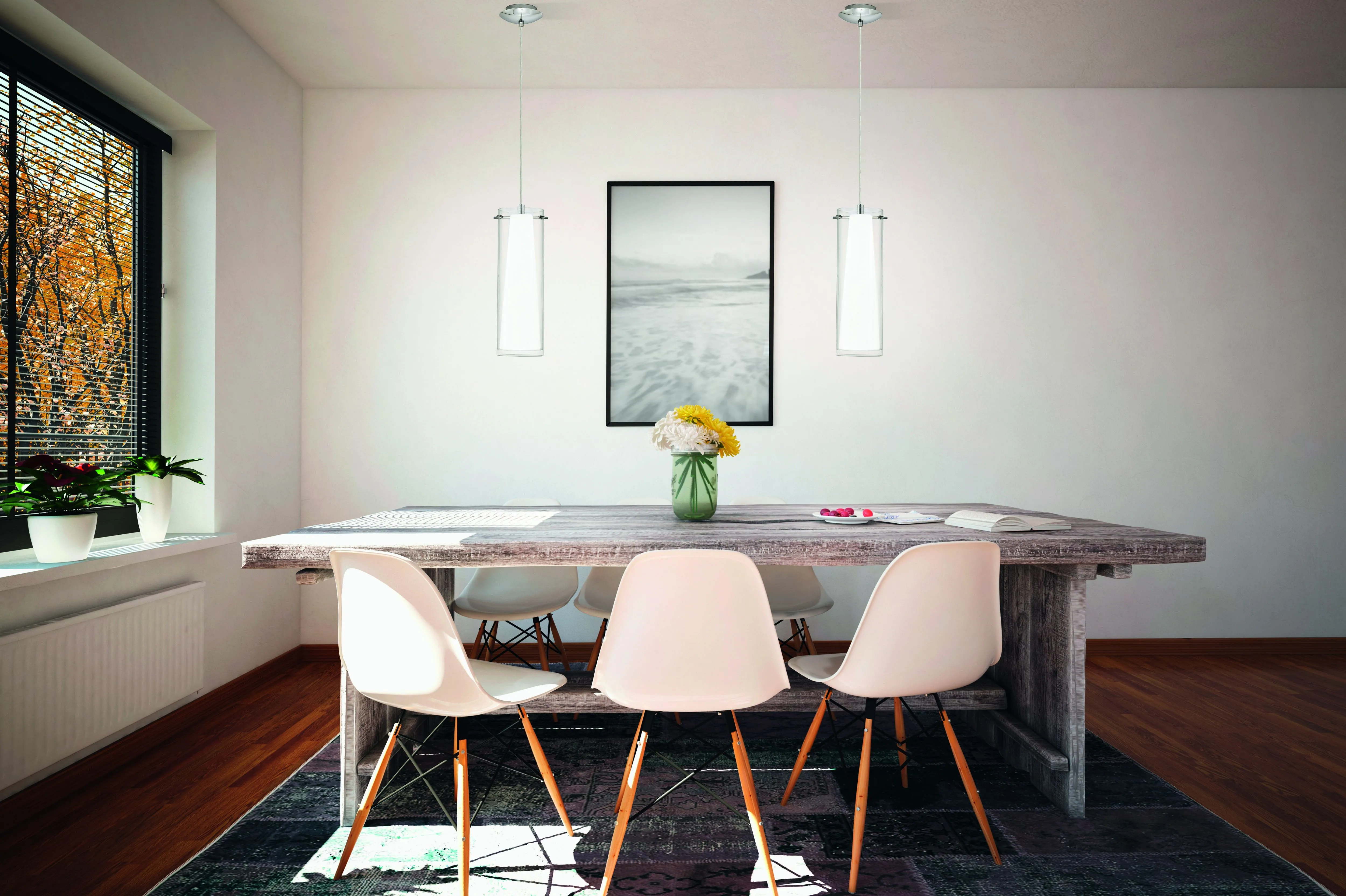 Eglo Lighting PINTO pendant light chrome-plated steel