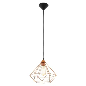 Eglo Lighting TARBES pendant light Pair with LED filament globes