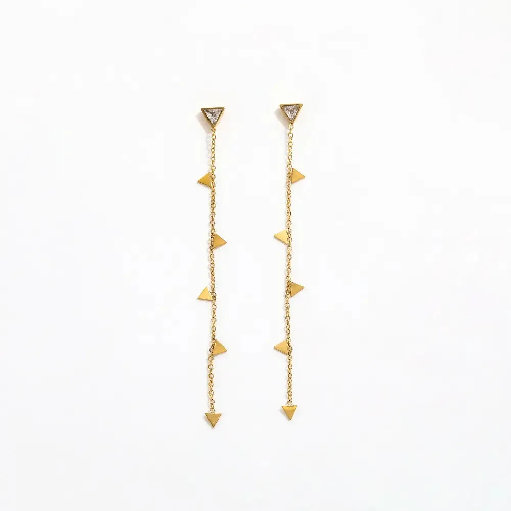 Elegant Edge Earrings {Waterproof}