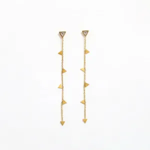 Elegant Edge Earrings {Waterproof}