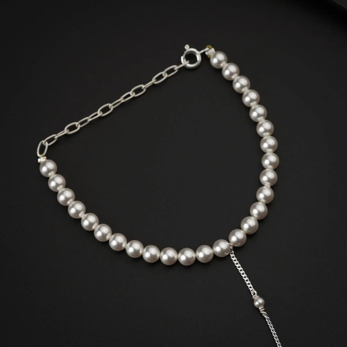 Elegant Pearl Hand Chain Bracelet