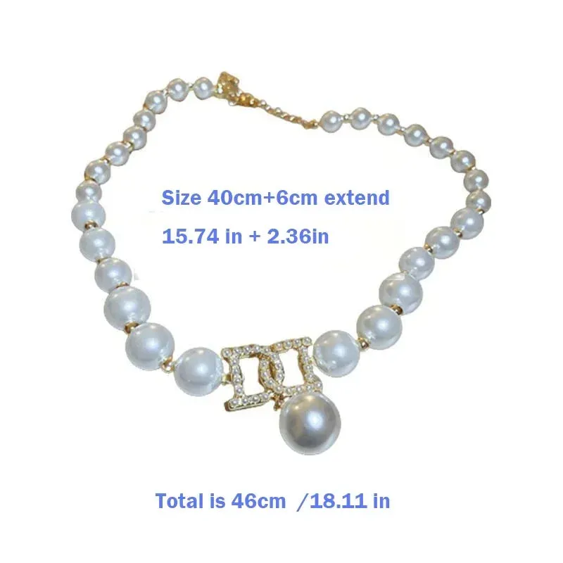 Elegant Pearl Necklaces and Earrings Choker Jewelry Set