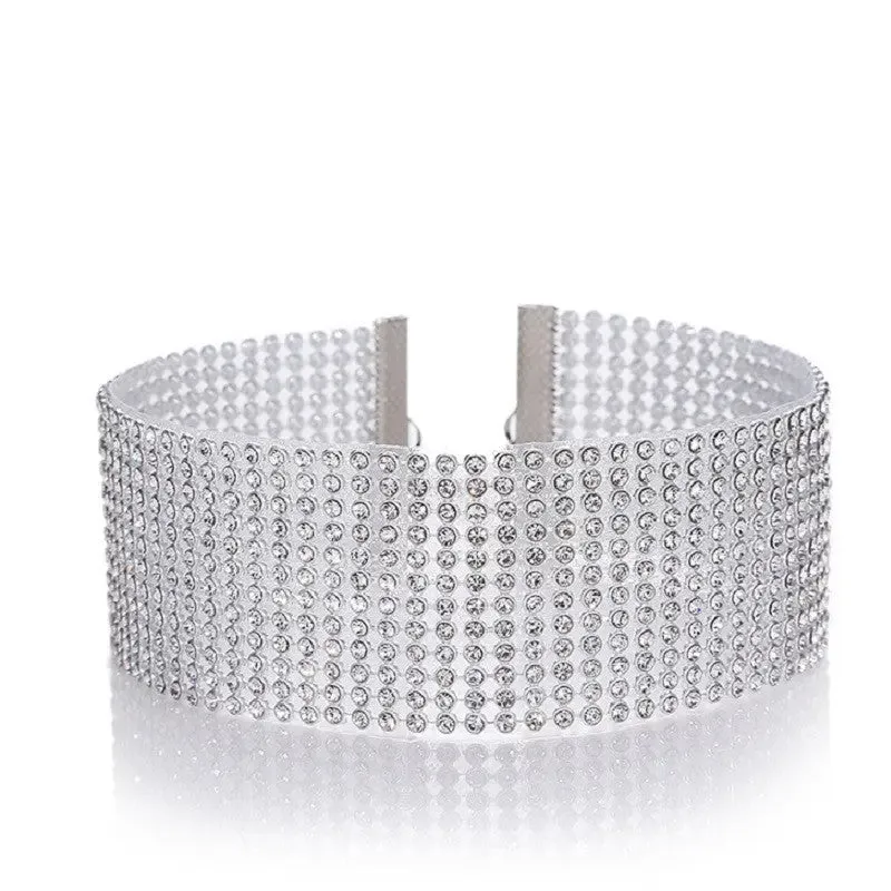 Elegant Rhinestone Choker Necklace