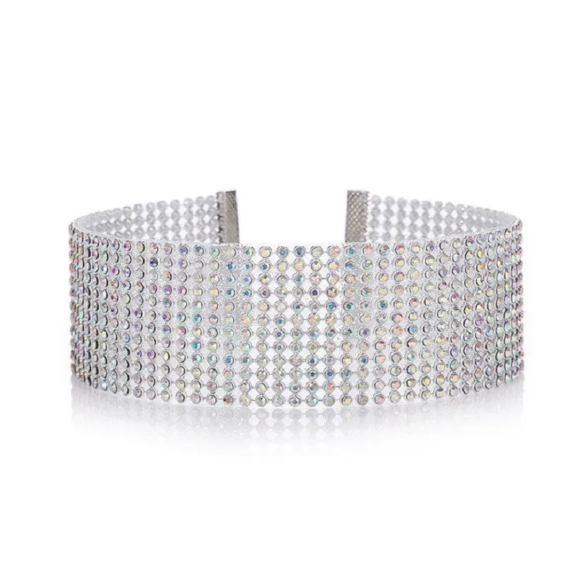 Elegant Rhinestone Choker Necklace