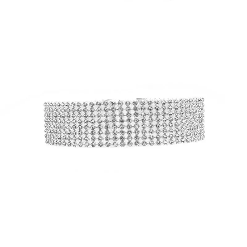Elegant Rhinestone Choker Necklace