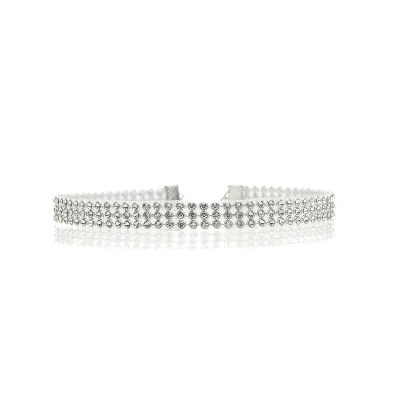 Elegant Rhinestone Choker Necklace