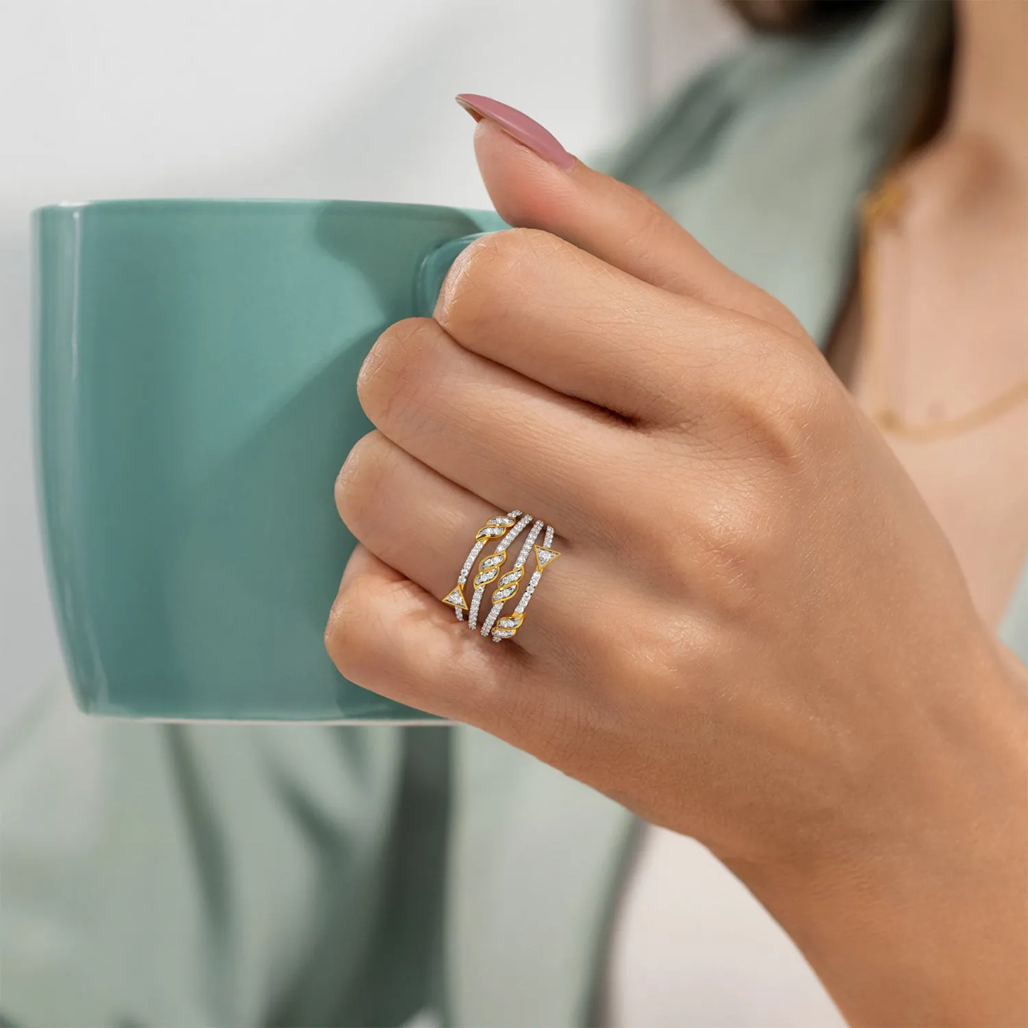 Fancy Abstract Ring