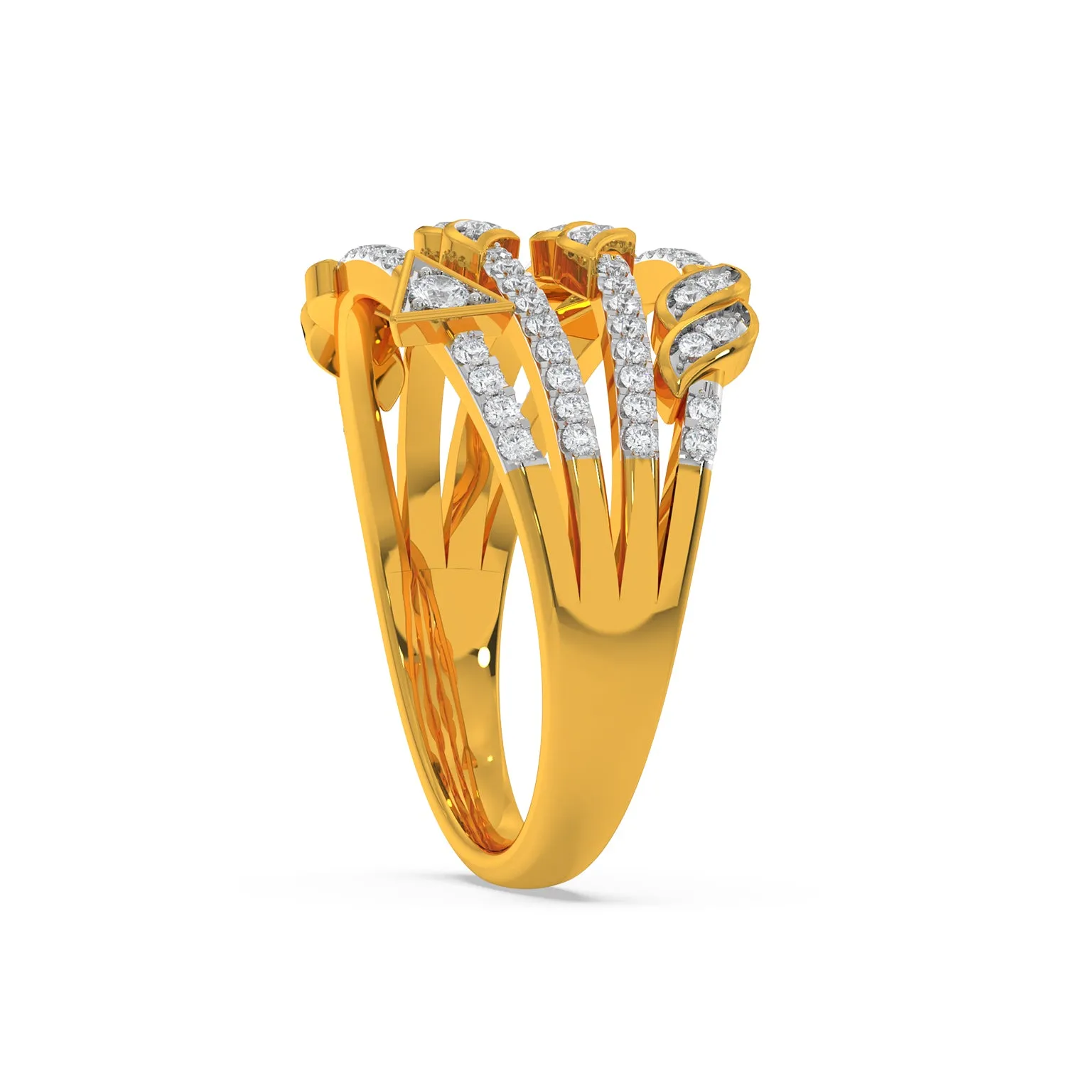 Fancy Abstract Ring