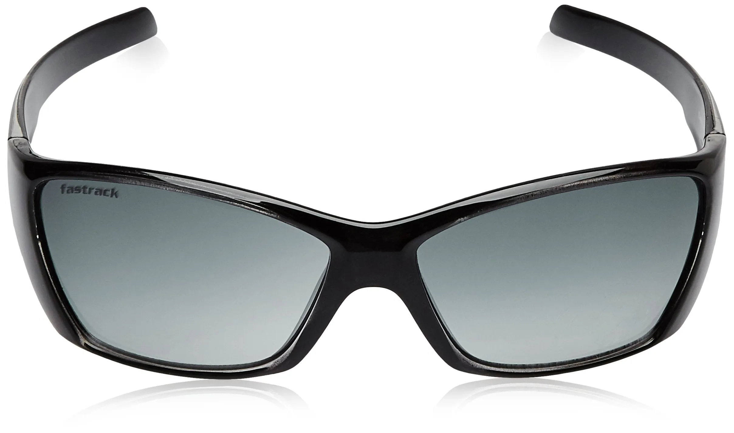 Fastrack Men's 100% UV protected Black Lens Square Sunglasses