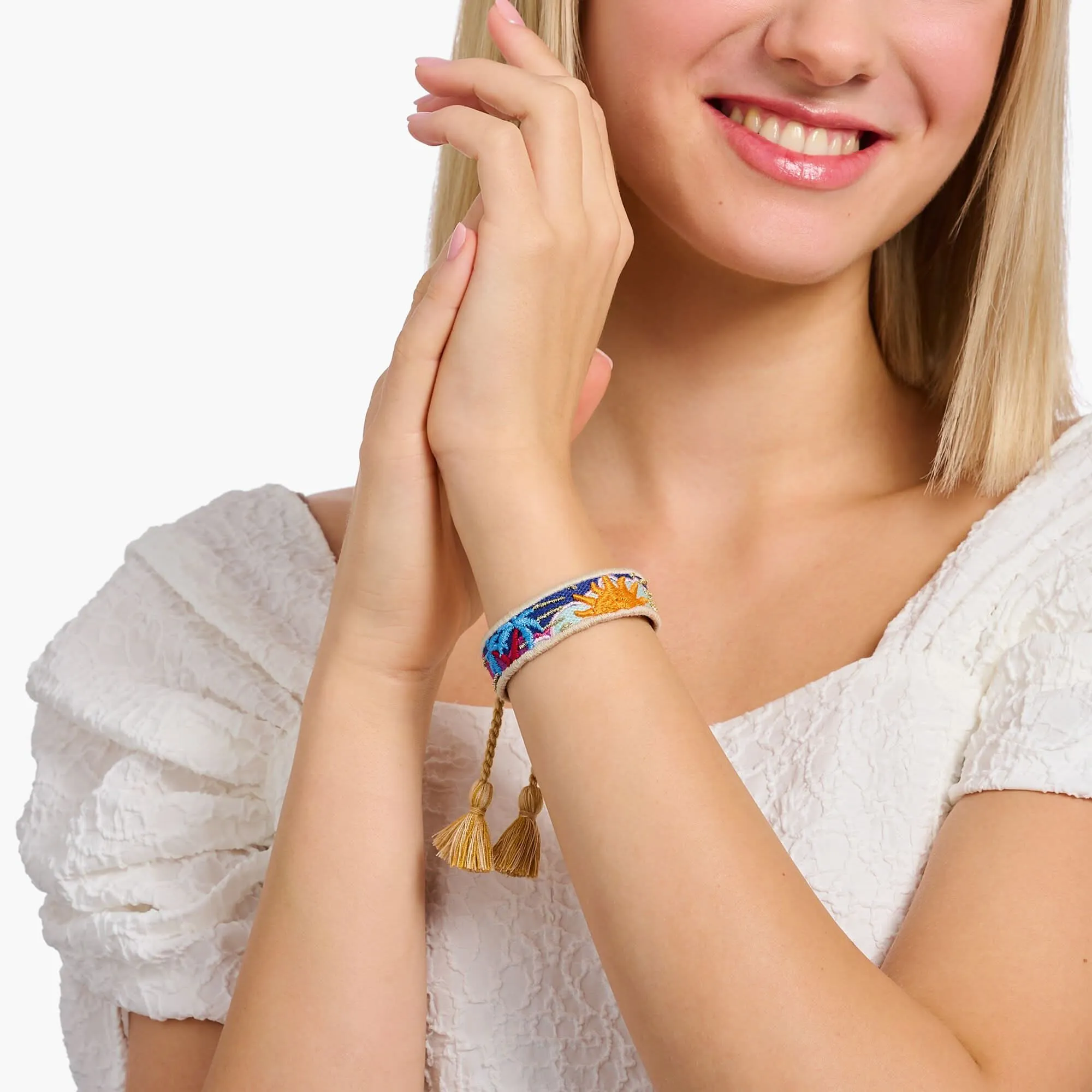 Festival Colourful Ornamental Woven Bracelet ACC0047-302-7