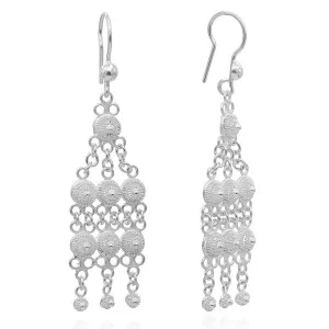 Filigree earrings in sterling silver