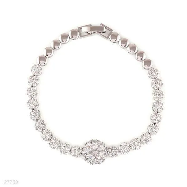 FINE BLOOMING FLOWER SILVER BRACELET