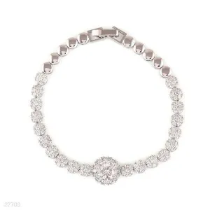 FINE BLOOMING FLOWER SILVER BRACELET