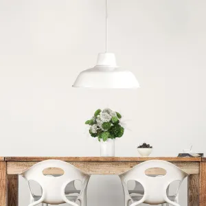 Forge Single Pendant White