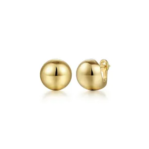 Gabriel Gold Round Huggie Earrings