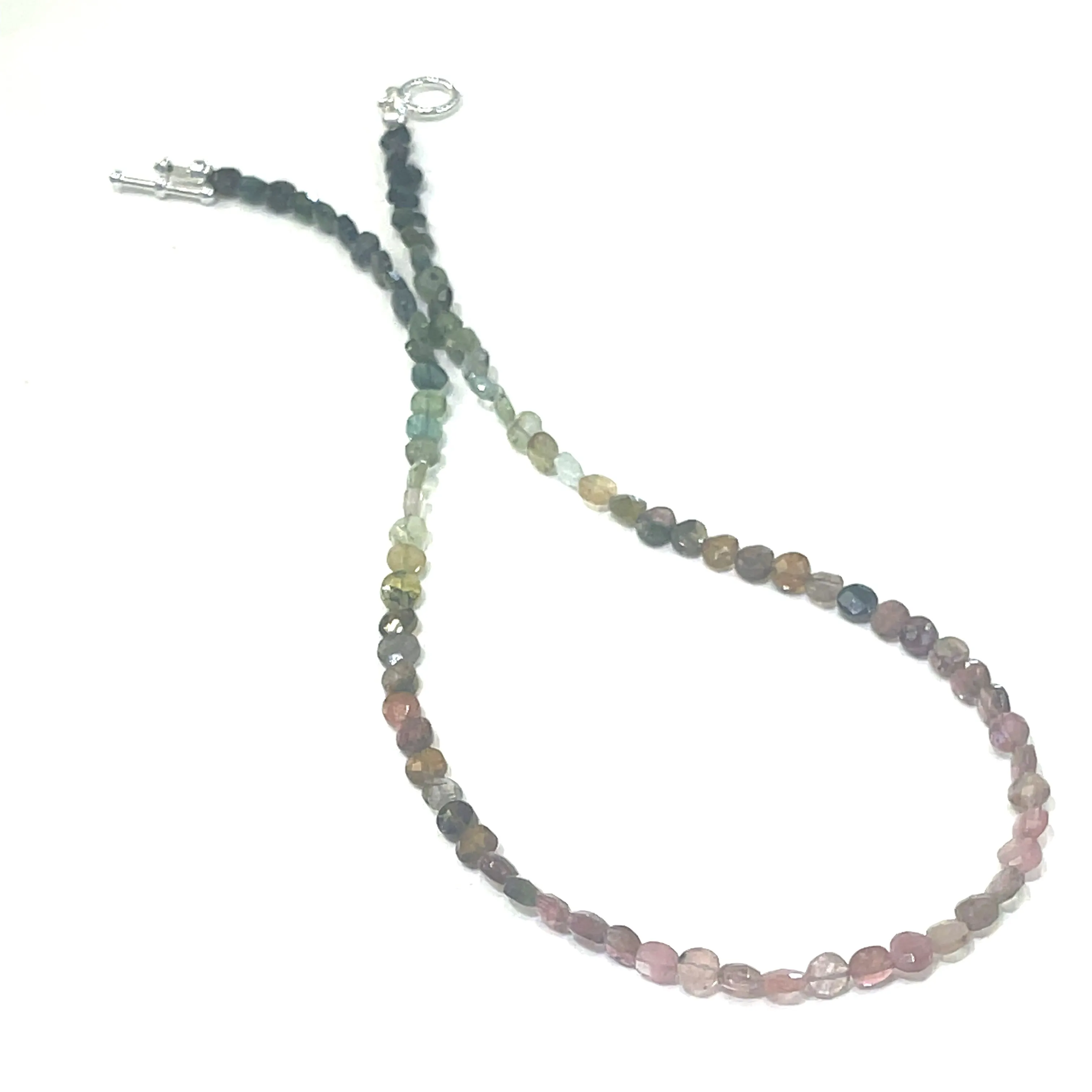 Genuine Watermelon Tourmaline gemstone necklaces