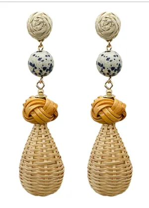Gigi Rattan Drops-Natural