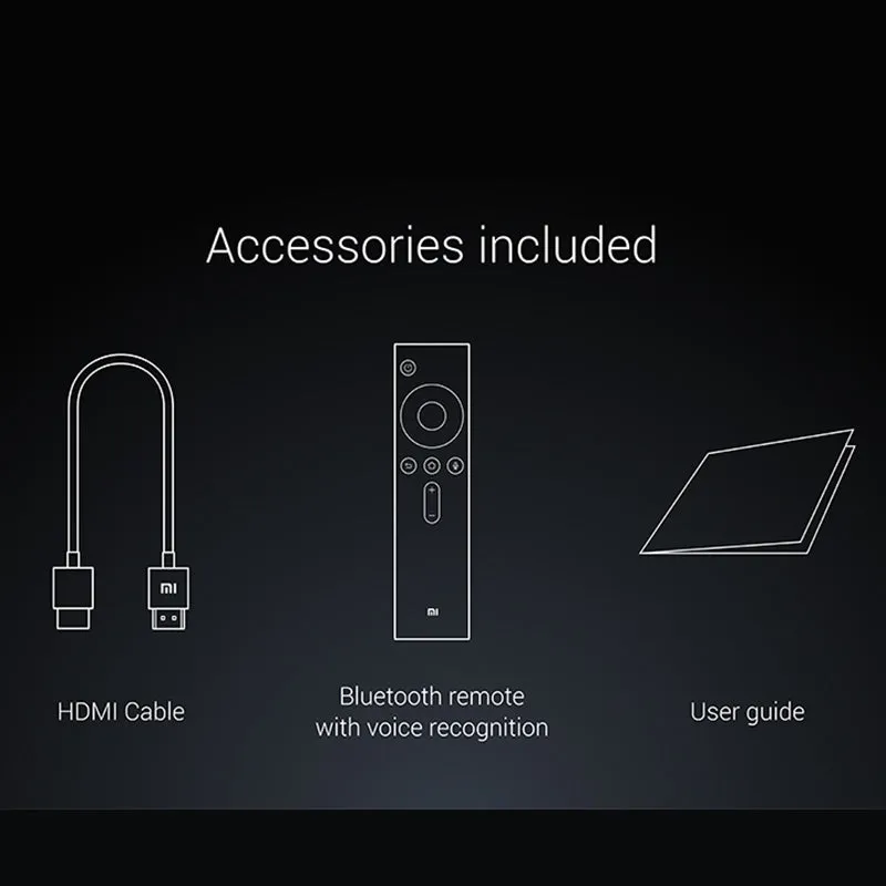 Global Verison Xiaomi Mi Box 3 Android TV Box Amlogic S905X Quad core Cortex-A53 2GB 2.4/ 5G WIFI 802.11a/b/g/n/ac Android TV6.0