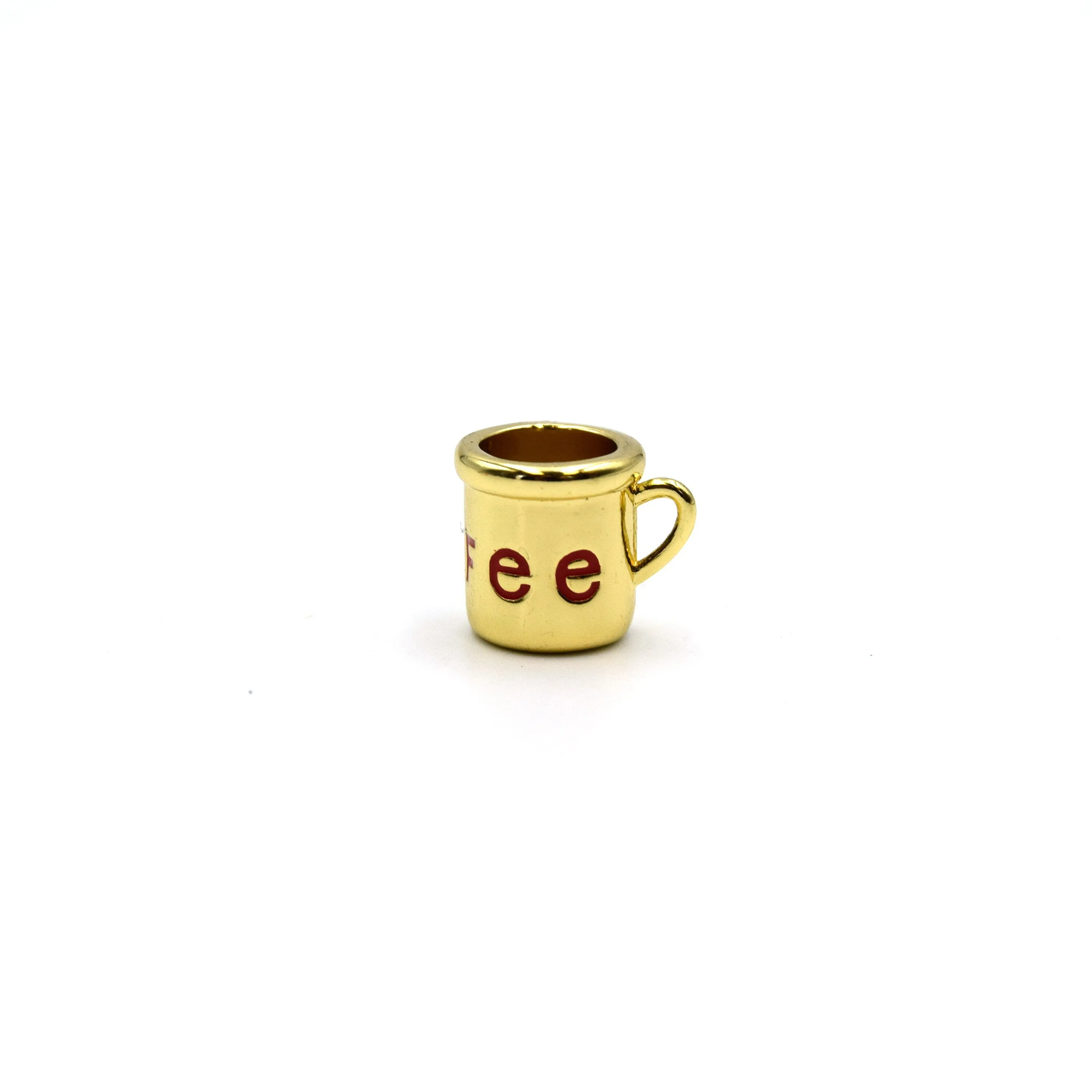 Gold Coffee Mug Charm for Bracelet - Sold Individually
