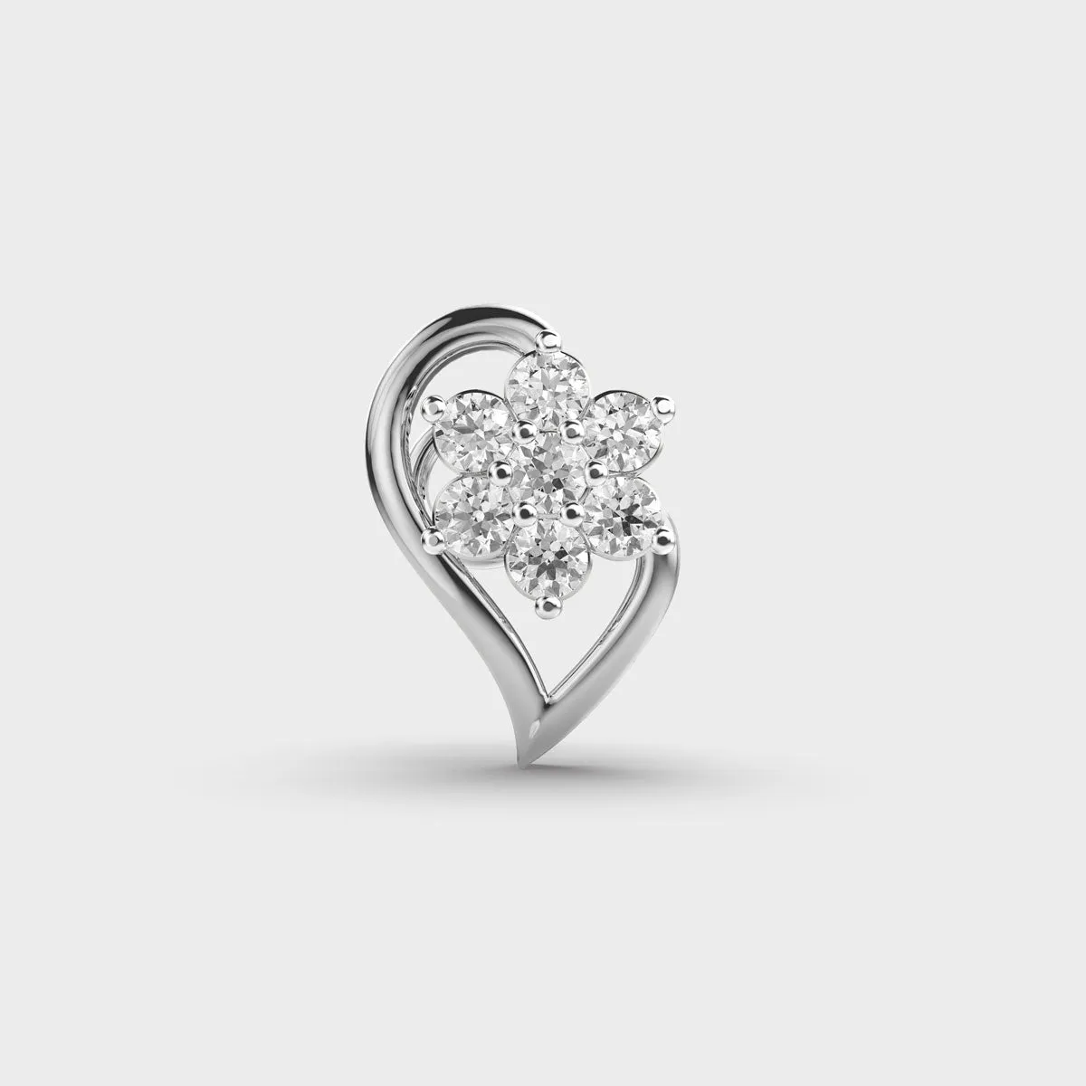 Graceful Bloom Diamond Nosepin
