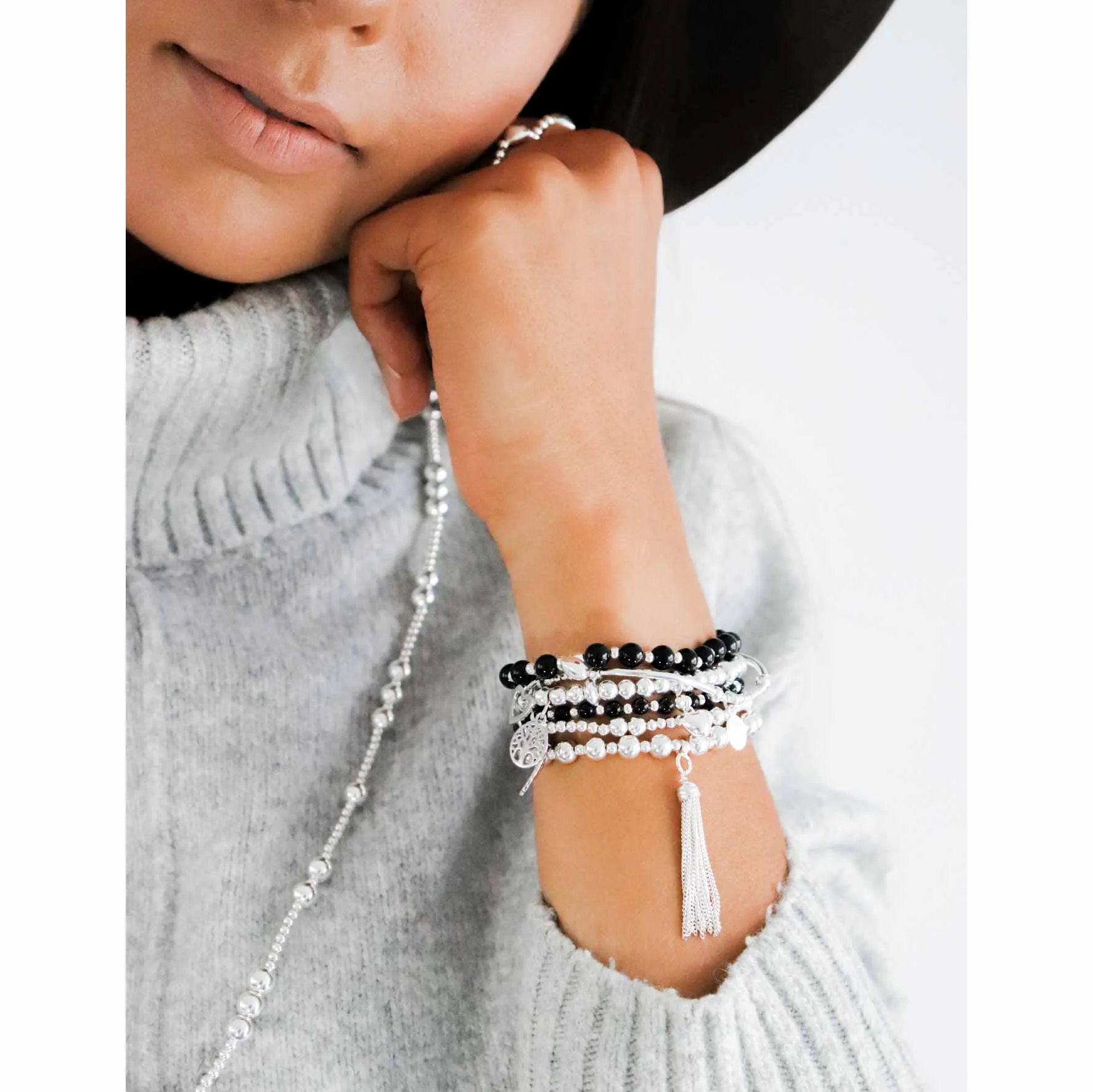 Graceful Butterfly Stacking Bracelet