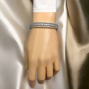 Graceful Droplets of Crystal Single Bracelet