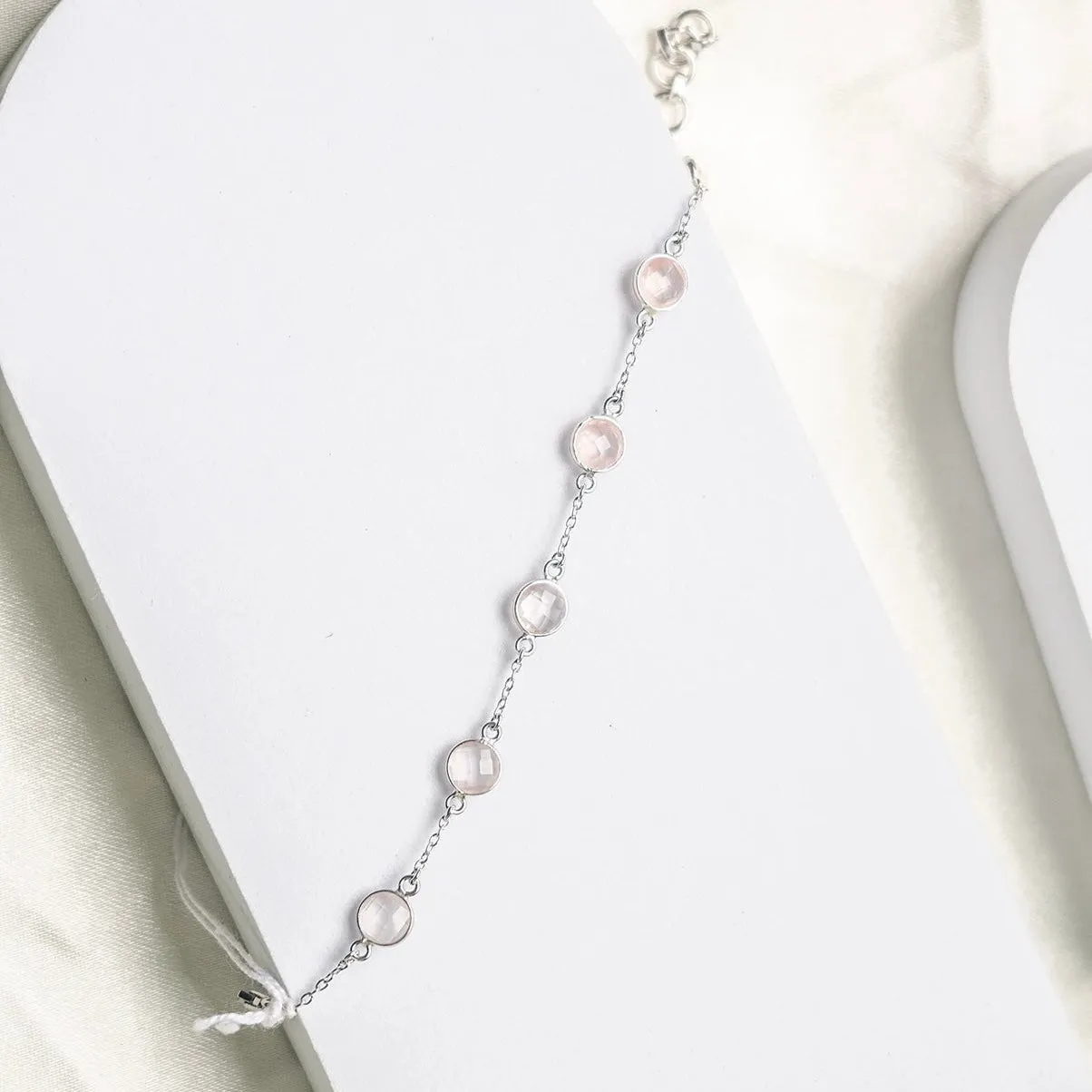 Graceful Touch Rose Quartz Bracelet