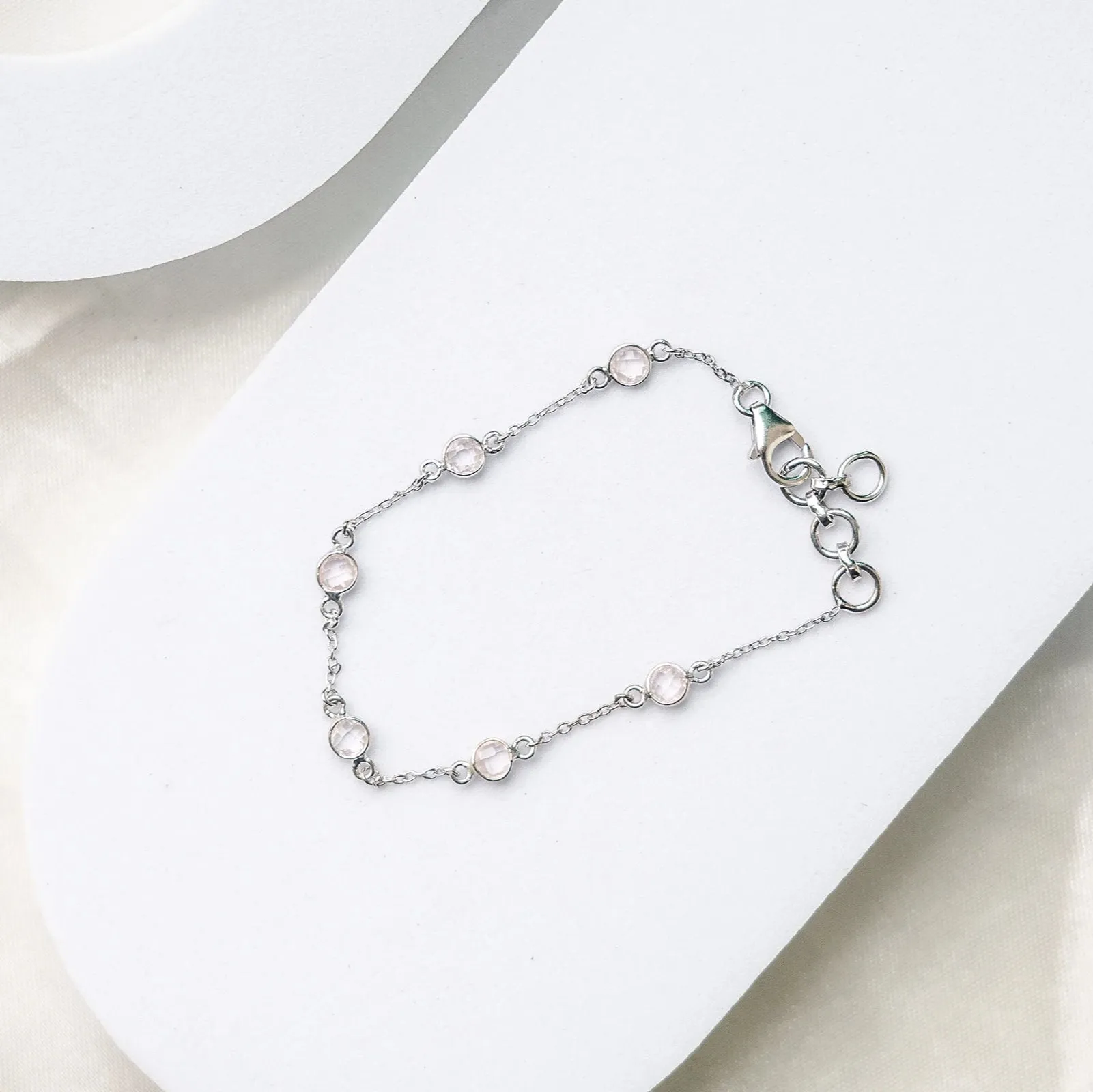 Graceful Touch Rose Quartz Bracelet
