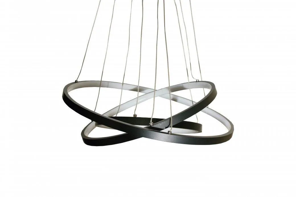 Halo 3 Tier LED Pendant Light Small - Black